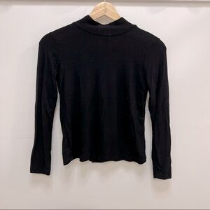 GOOD Luck Girl Black Mock Turtleneck